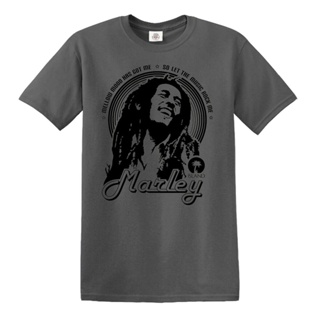 [S-5XL]เสื้อยืด พิมพ์ลายอัลบั้ม Bob Marley Let The Music Me Reggae Jamaican Ragga ของขวัญวันเกิด