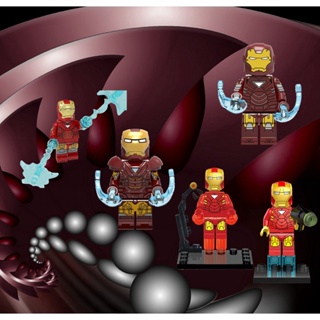 ของเล่นตัวต่อเลโก้ ฟิกเกอร์ Marvels Iron Man Mark6 ขนาดเล็ก
