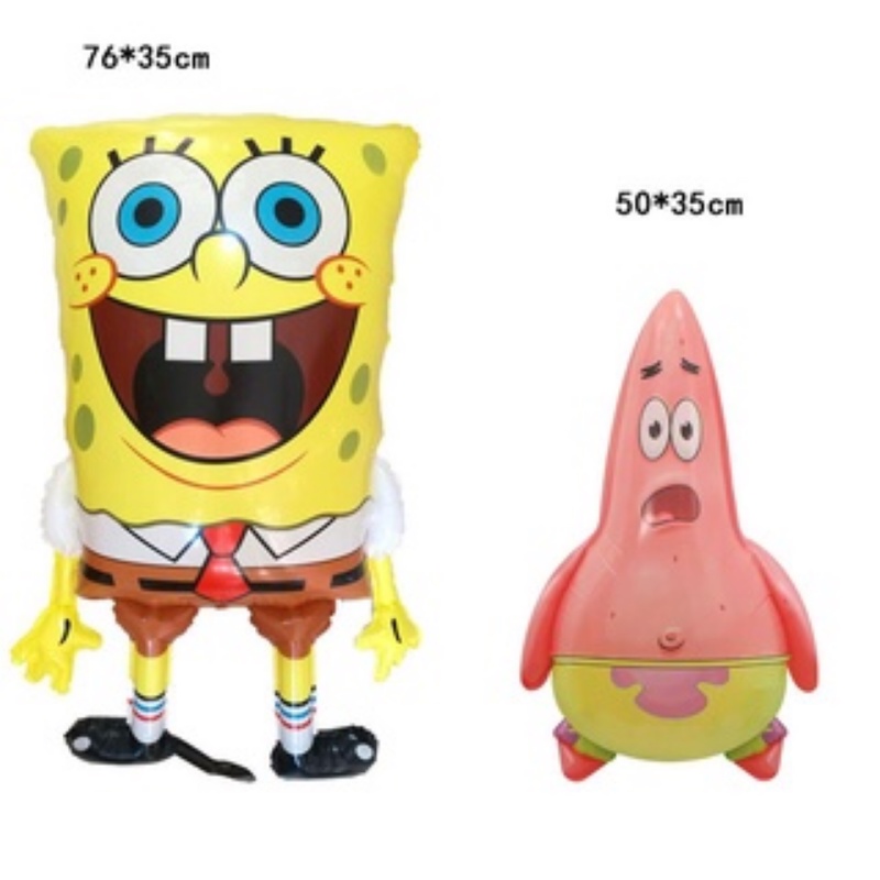 การ์ตูนอะนิเมะ-spongebobs-ลูกโป่งฟอยล์-ของเล่นเด็ก-ลูกโป่งเป่าลม-ตกแต่งงานเลี้ยงวันเกิด-เด็กอาบน้ํา-พื้นหลังตกแต่งฉากเค้าโครงอุปกรณ์ปาร์ตี้