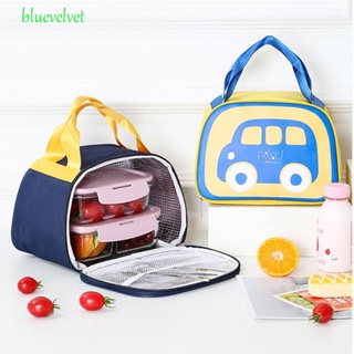 BLUEVELVET Waterproof Lunch Bag Portable Sweet Cooler Lunch Box Bag Cartoon Car Cartoon Design Insulation Package Food Warm Thermal Bag