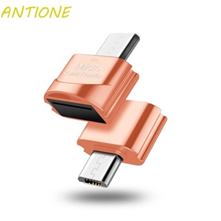 Antione อะแดปเตอร์การ์ดรีดเดอร์ USB-C Micro OTG สําหรับแล็ปท็อป สมาร์ทโฟน