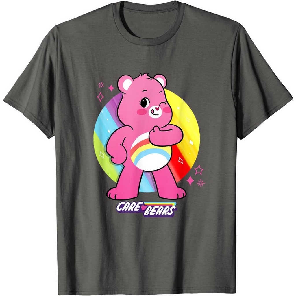 ขายเสื้อยืดครอปbear-ฤดูร้อนmens-bear-care-bears-unlock-the-magic-cheer-bear-t-shirt-เสื้อยืดแฟชั่นคอกลม-สบายๆ-ผ้าฝ้าย1