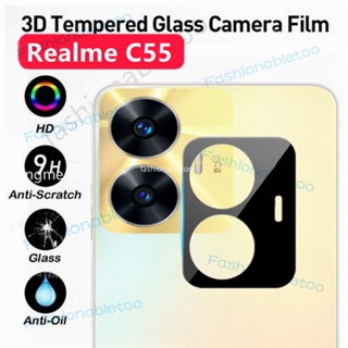 ฟิล์มกระจกนิรภัยกันรอยเลนส์กล้อง 3D สําหรับ Realme C55 Nfc C 55 RealmeC55