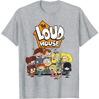 Tee เสื้อยืด พิมพ์ลาย Nickelodeon The Loud House สไตล์วินเทจ เรโทร คลาสสิก สําหรับผู้ชาย และผู้หญิง