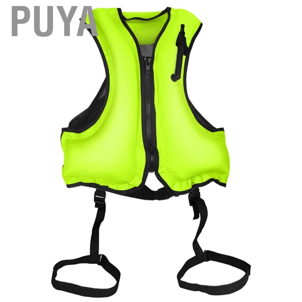 Puya Float Vest Buoyancy Aid Inflatable Safety Jacket Snorkel Vest