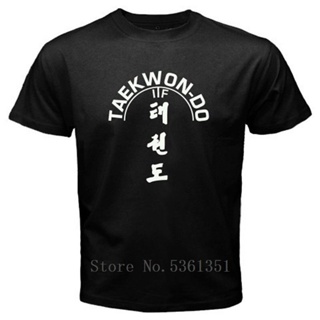 ใหม่ TAEKWONDO เสื้อยืดลําลอง แขนสั้น พิมพ์ลายโลโก้ Martial Artser สําหรับผู้ชาย ไซซ์ S-5XL