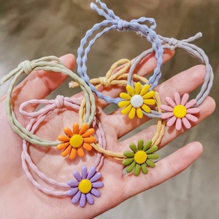 CODพร้อมส่ง rubber band ยางยืดมัดผมดอกเดซี่ ยางรัดผมเกาหลี หลากสี สาวเกาหลีสุดฮิต