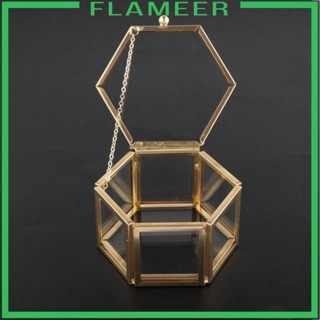 [Flameer] กล่องจัดระเบียบโต๊ะเครื่องแป้ง พร้อมฝาปิด สําหรับต่างหู สร้อยข้อมือ