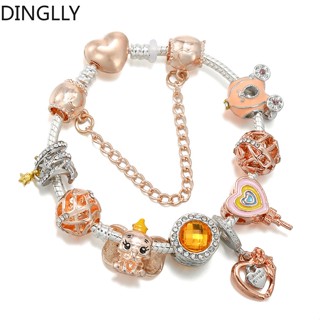 Dinglly หลอดดูดน้ํา ลายช้าง หัวใจ และมังกร สีโรสโกลด์ สําหรับผู้หญิง DIY