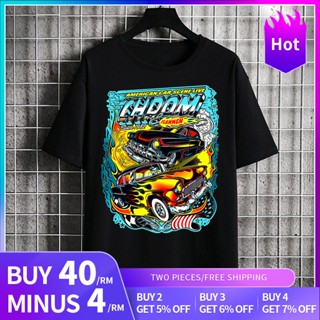 Nascar Chrom &amp; Flamment Since 1982 Oversize t shirt_03