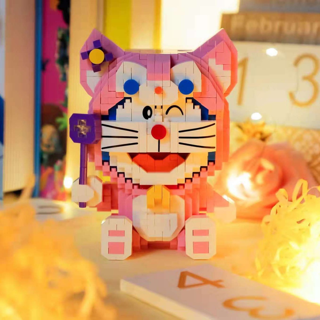 พร้อมส่ง-บล็อกตัวต่อเลโก้-lingna-belle-doraemon-ขนาดเล็ก-ของเล่นสําหรับเด็ก