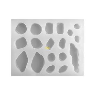 Flgo แม่พิมพ์ซิลิโคนเรซิ่น อีพ็อกซี่ รูปหลายเหลี่ยม ไม่สม่ําเสมอ สําหรับทําเค้ก ช็อคโกแลต ฟองดองท์ เบเกอรี่ DIY