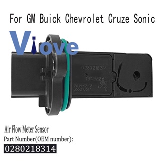 1 Piece Air Flow Meter Sensor Air Flow Meter 13432261 0280218314 Replacement Parts for GM Buick Chevrolet Cruze Sonic