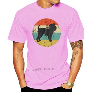 [พร้อมส่ง] เสื้อยืดลําลอง แขนสั้น คอกลม พิมพ์ลาย Brussels Griffon สไตล์เรโทร สําหรับผู้ชาย