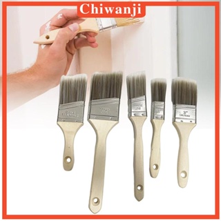 [Chiwanji] 5 Pieces Art Paint Brushes painting Paint Brush for Arts Bathrooms Furniture