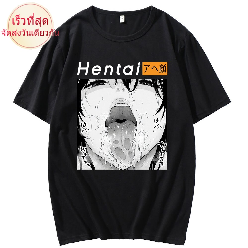 เสื้อยืดคอกลม-ผ้าฝ้าย-พิมพ์ลายอนิเมะ-otaku-lewd-hentai-น่ารัก-สีดํา-สไตล์ญี่ปุ่น-สําหรับผู้ชาย-ไซซ์-6xls-5xl