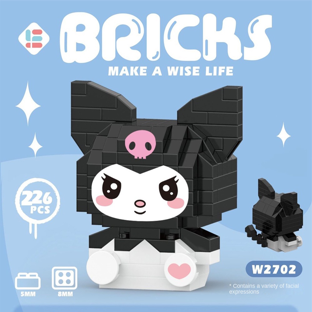 kuromi-my-melody-hello-kitty-girls-ของขวัญของเล่น-pop-doll-new-building-blocks-diy-ตกแต่ง-linabell-mickey-minnie-ame1-ame1