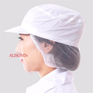 Alisond1 หมวกเชฟ สีขาว อบขนม สุขอนามัย อาหารช่อดอกไม้