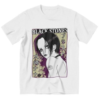 เสื้อยืดแขนสั้น ผ้าฝ้าย 100% พิมพ์ลายอนิเมะ Nana Osaki สไตล์ญี่ปุ่น ฮาราจูกุ แฟชั่นคู่รัก สําหรับผู้ชายS-5XL