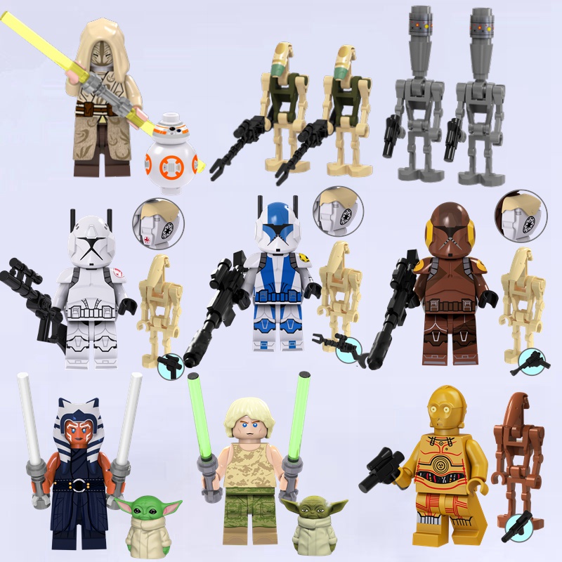 ahsoka-c3po-ig88-บล็อกตัวต่อภาพยนตร์-ของเล่นสําหรับเด็ก-ของขวัญวันเกิด