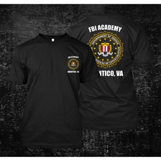 เสื้อยืด พิมพ์ลาย FBI Academy Quantico สําหรับผู้ชาย