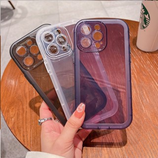 เคส iphone 14 Pro Max Plus เคสโทรศัพท์มือถือแบบใส กันกระแทก สีแคนดี้ สําหรับ เคส iPhone 11 13 14 12 Pro Max Plus X XS Max XR