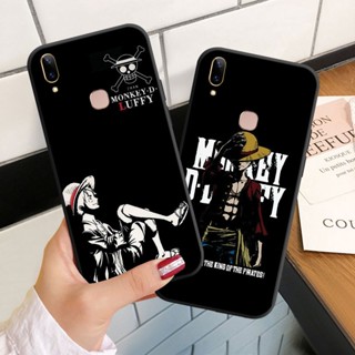 เคสโทรศัพท์ซิลิโคน แบบนิ่ม ลายวันพีช สีดํา สําหรับ Vivo Y85 Y89 Y81 Y81i Y91 Y91i Y95 Y91C Y1S Y21 Y21A Y21S Y21T Y33S Y33T