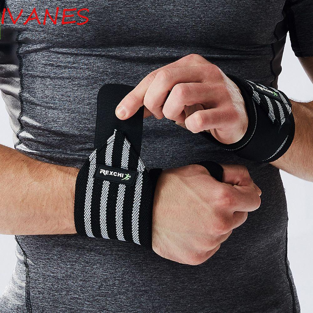 IVANES Sports Bandages Weightlifting Wristband Wrist Wraps Elastic Brace Powerlifting Gym Wrist