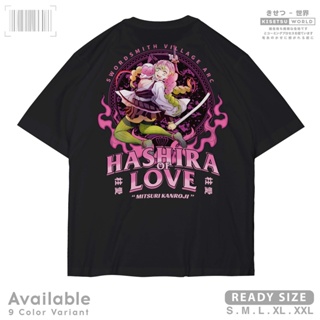 T-shirt Anime DEMON SLAYER MITSURI KANROJI Hashira Of Love - Baju Distro Manga Waifu Japan x A3093 Kisetsu Tshirt_03