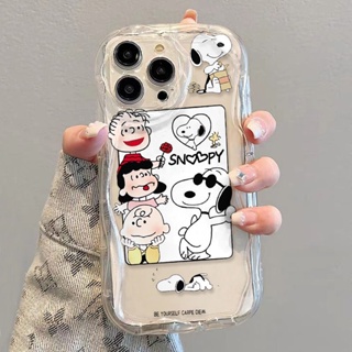 ✅เคสโทรศัพท์มือถือแบบนิ่ม ใส กันกระแทก ลายสนูปปี้ สําหรับ iPhone 14 13promax 12 11 7 8p xsxr 6TKP