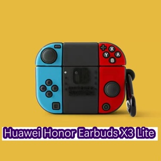 【คุณภาพสูง】เคสหูฟัง แบบนิ่ม ลายการ์ตูนน่ารัก สําหรับ Huawei Honor Earbuds X3 Lite
