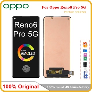 หน้าจอแสดงผล LCD 6.55 นิ้ว พร้อมแผงดิจิไทเซอร์สัมผัส แบบเปลี่ยน สําหรับ Oppo Reno6 Pro 5G Reno 6 Pro LCD PEPM00 CPH2249