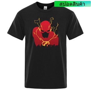 [S-5XL] เสื้อยืดคอกลม แขนสั้น พิมพ์ลาย The Flash Barry Allen แฟชั่นฤดูร้อน สําหรับผู้ชาย 2022