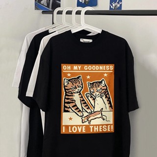 เสื้อยืด ผ้าฝ้ายแท้ พิมพ์ลายไพ่ทาโรต์ แม่มด สไตล์พังก์ ฮาราจูกุ เรียบง่าย โอเวอร์ไซซ์ แฟชั่นฤดูร้อน สําหรับผู้หญิง