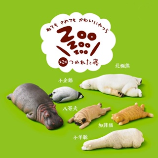 Plaything Shangzhi ของแท้ โมเดลสัตว์ญี่ปุ่น แคปซูลของเล่น นอนหอพัก สวนสัตว์ สร้างสรรค์ ตู้เย็น สติกเกอร์