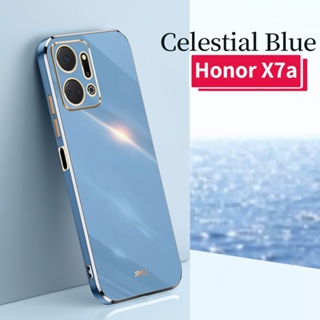 เคสโทรศัพท์มือถือ ซิลิโคนนิ่ม ทรงสี่เหลี่ยม กันกระแทก หรูหรา สําหรับ Honor X7A HonorX7A X 7 5G