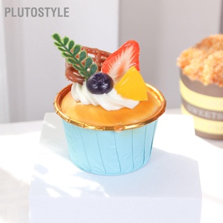 Plutostyle โมเดลคัพเค้กปลอม พร็อพถ่ายรูป สําหรับตกแต่งห้องครัว 6 ชิ้น