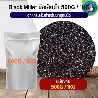 ภาพหน้าปกสินค้ามิลเล็ตดำ อาหารนก อาหารสัตว์ ธัญพืชสำหรับนก (แบ่งขาย 500G / 1KG) ที่เกี่ยวข้อง