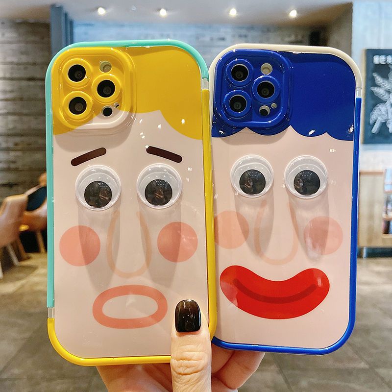 เคสโทรศัพท์มือถือ-แบบนิ่ม-ลายการ์ตูนน่ารัก-กันกระแทก-สําหรับ-apple-iphone-13-12promax-11-xs-xr