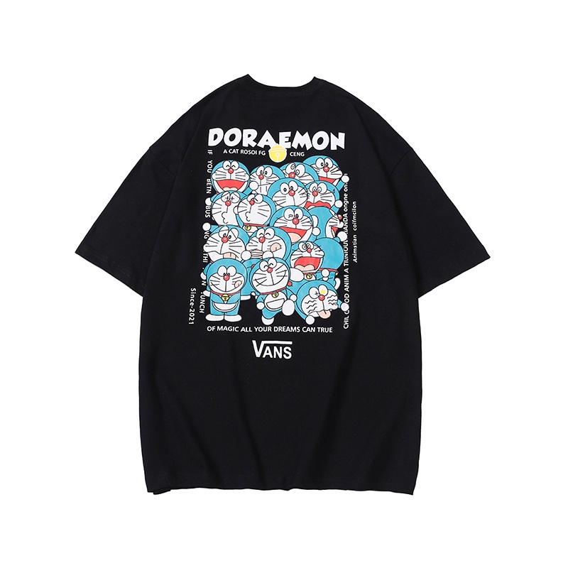 vans-vans-doraemon-เสื้อยืดลําลอง-ผ้าฝ้าย-แขนสั้น-คอกลม-พิมพ์ลาย-ทรงหลวม-สําหรับผู้ชาย-และผู้หญิง