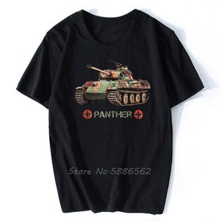 [S-5XL] เสื้อยืดคอกลม ผ้าฝ้าย พิมพ์ลาย World War 2 German Tank Panther สไตล์ฮิปฮอป ฮาราจูกุ แฟชั่นสําหรับผู้ชาย