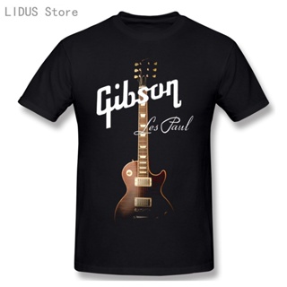 เสื้อยืด พิมพ์ลายกราฟฟิค Gibson Guitar สไตล์ฮิปฮอป สําหรับผู้ชาย