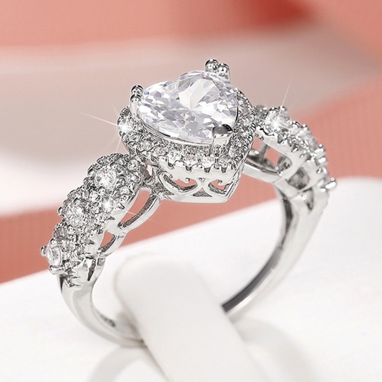 แหวนเงินแท้-เกรด-s925-ประดับเพทาย-เหมาะกับของขวัญแต่งงาน-แฟชั่นเรียบง่าย-สําหรับผู้หญิง-และนักเรียน