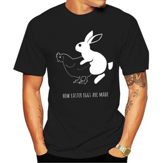 【2023】Funny Men t shirt Women novelty tshirt Mens How Easter Eggs are Made Tshirt Funny Bunny Chicken Tee for Guys T-Shi