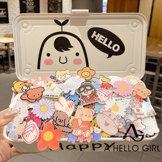 A HELLO GIRL ใหม่ เข็มกลัด ลายการ์ตูน Hello Girl น่ารัก สไตล์ญี่ปุ่น สําหรับตกแต่งกระเป๋านักเรียน