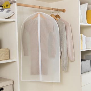 ถุงคลุมเสื้อผ้า แบบใส มีซิป กันน้ํา กันฝุ่น ซักล้างได้ ใช้ซ้ําได้ สําหรับชุดเดรส 5 ชิ้น SHOPSBC5141