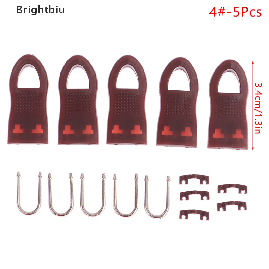 brightbiu-ซิปสไลด์-ถอดออกได้-สําหรับกระเป๋า-รองเท้าบูท-เต็นท์-กระเป๋าเดินทาง-กระเป๋านักเรียน-5-ชิ้น