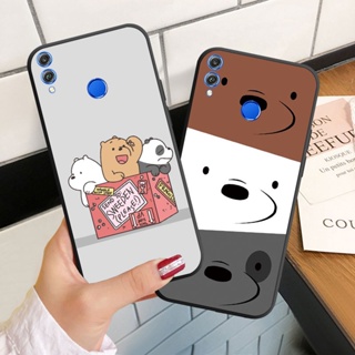 เคสโทรศัพท์มือถือ ซิลิโคนนิ่ม ลายหมีเปลือยสามตัว สําหรับ Huawei Honor 7S 8X 8A 8C 8S