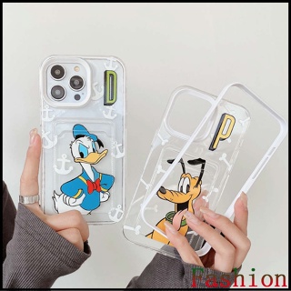 Donald Duck การรับบัตร เคส compatible for iPhone 14 13 12 11 Pro max xs xr xsmax 7 8 plus se2020 se 2023 เคสไอโฟน 6splus เคสซิลิโคน มี12โปรแม็กไ