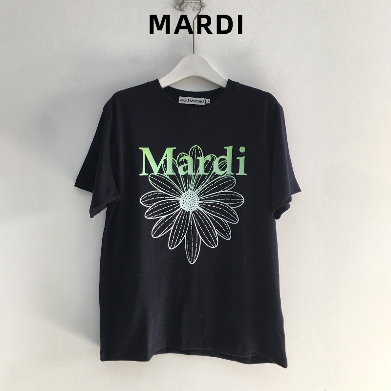 mardi-mercredi-ใหม่-เสื้อยืดแขนสั้น-พิมพ์ลายดอกเดซี่-ไล่โทนสี-สําหรับผู้ชาย-และผู้หญิง